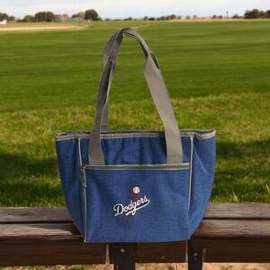 Logo‎ Brands Blue Dodgers insulated Tote Bag cooler for food beverage